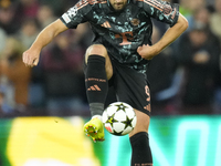 Harry Kane centre-forward of Bayern Munich and England during the UEFA Champions League 2024/25 League Phase MD2 match between Aston Villa F...