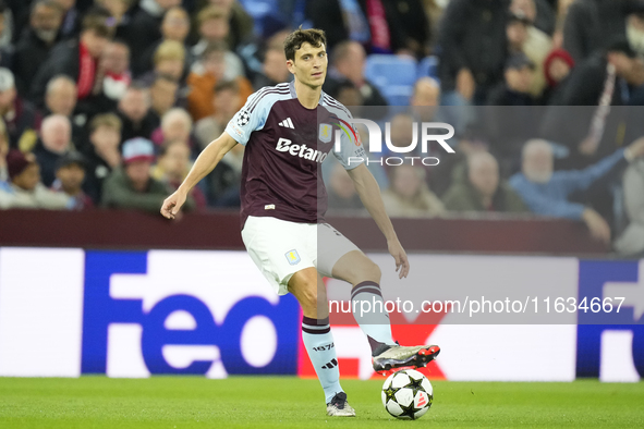 Pau Torres centre-back of Aston Villa and Spain during the UEFA Champions League 2024/25 League Phase MD2 match between Aston Villa FC and F...