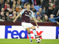 Pau Torres centre-back of Aston Villa and Spain during the UEFA Champions League 2024/25 League Phase MD2 match between Aston Villa FC and F...