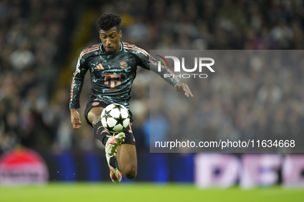 Kingsley Coman left winger of Bayern Munich and France during the UEFA Champions League 2024/25 League Phase MD2 match between Aston Villa F...