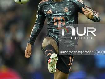 Kingsley Coman left winger of Bayern Munich and France during the UEFA Champions League 2024/25 League Phase MD2 match between Aston Villa F...