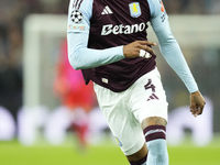 Ezri Konsa centre-back of Aston Villa and England during the UEFA Champions League 2024/25 League Phase MD2 match between Aston Villa FC and...