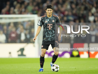 Min-jae Kim centre-back of Bayern Munich and Korea South during the UEFA Champions League 2024/25 League Phase MD2 match between Aston Villa...