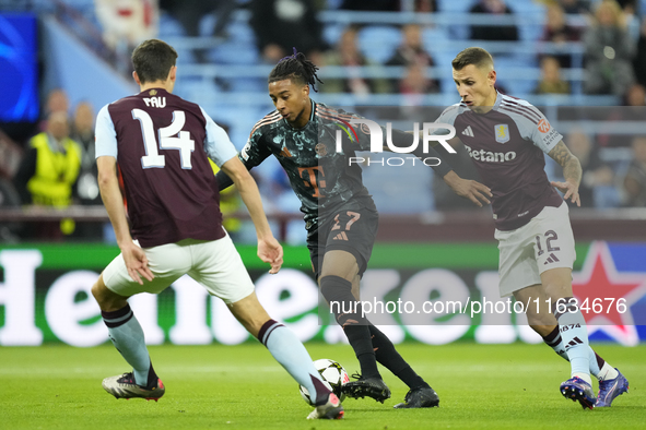 Michael Olise right winger of Bayern Munich and France in action during the UEFA Champions League 2024/25 League Phase MD2 match between Ast...