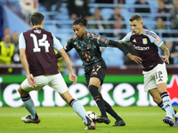 Michael Olise right winger of Bayern Munich and France in action during the UEFA Champions League 2024/25 League Phase MD2 match between Ast...