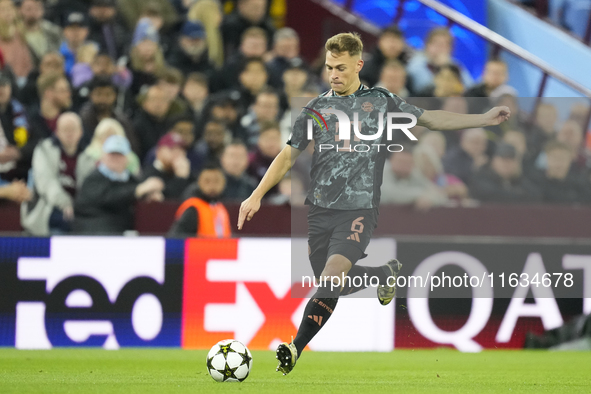 Joshua Kimmich central midfield of Bayern Munich and Germany during the UEFA Champions League 2024/25 League Phase MD2 match between Aston V...