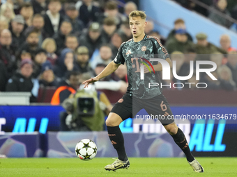 Joshua Kimmich central midfield of Bayern Munich and Germany during the UEFA Champions League 2024/25 League Phase MD2 match between Aston V...