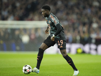 Alphonso Davies left-back of Bayern Munich and Canada during the UEFA Champions League 2024/25 League Phase MD2 match between Aston Villa FC...