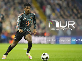 Kingsley Coman left winger of Bayern Munich and France during the UEFA Champions League 2024/25 League Phase MD2 match between Aston Villa F...