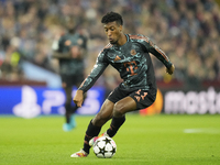 Kingsley Coman left winger of Bayern Munich and France during the UEFA Champions League 2024/25 League Phase MD2 match between Aston Villa F...