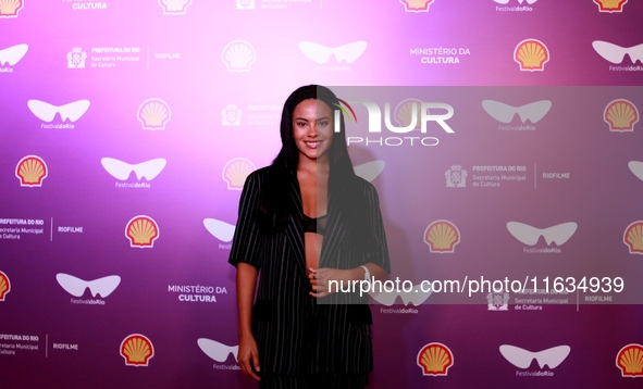 Actress Bela Campos attends the pre-premiere of the film Emilia Peres during the Rio Festival 2024 in Rio de Janeiro, Brazil, on October 3,...