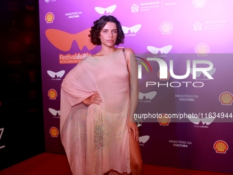 Actress Bruna Linzmeyer attends the pre-premiere of the film Emilia Peres during the Rio 2024 Festival in Rio de Janeiro, Brazil, on October...