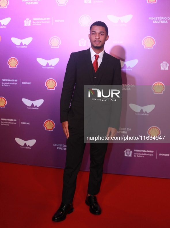 Actor Juan Paiva attends the pre-premiere of the film Emilia Peres during the Rio 2024 Festival in Rio de Janeiro, Brazil, on October 3, 202...