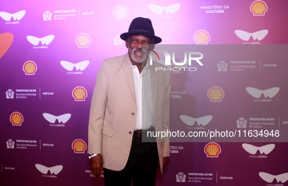 Actor Antonio Pitanga attends the pre-premiere of the film Emilia Peres during the Rio 2024 Festival in Rio de Janeiro, Brazil, on October 3...