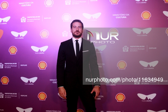 Actor Marco Pigossi attends the pre-premiere of the film Emilia Peres during the Rio Festival 2024 in Rio de Janeiro, Brazil, on October 3,...