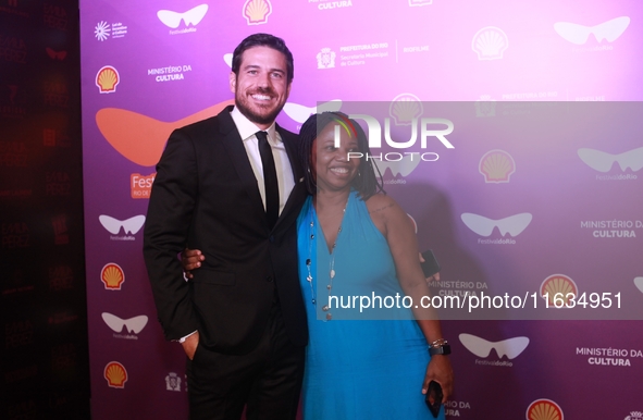 Actor Marco Pigossi attends the pre-premiere of the film Emilia Peres during the Rio Festival 2024 in Rio de Janeiro, Brazil, on October 3,...