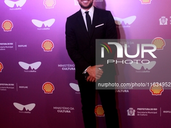 Actor Marco Pigossi attends the pre-premiere of the film Emilia Peres during the Rio Festival 2024 in Rio de Janeiro, Brazil, on October 3,...