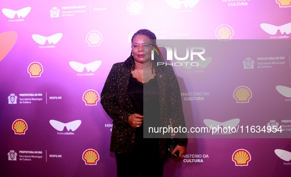 Minister of Culture Margareth Menezes attends the pre-premiere of the film Emilia Peres during the Rio 2024 Festival in Rio de Janeiro, Braz...