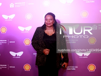 Minister of Culture Margareth Menezes attends the pre-premiere of the film Emilia Peres during the Rio 2024 Festival in Rio de Janeiro, Braz...