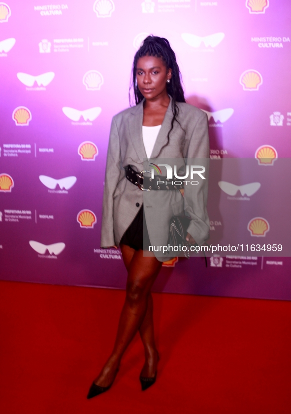 TV stars are present during the pre-premiere of the film Emilia Peres, held during the Rio 2024 Festival, in Rio de Janeiro, Brazil, on Octo...