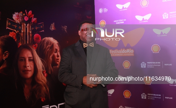 Actor Ailton Graca attends the pre-premiere of the film Emilia Peres during the Rio 2024 Festival in Rio de Janeiro, Brazil, on October 3, 2...