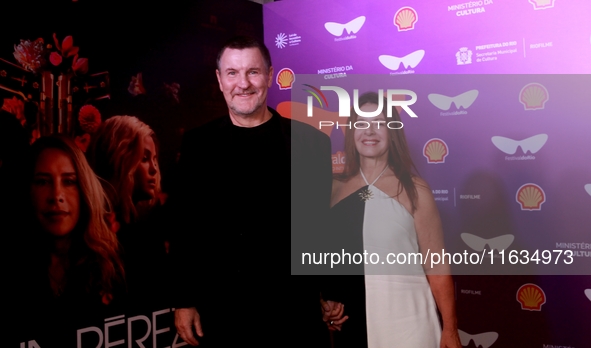 Actor Antonio Calloni attends the pre-premiere of the film Emilia Peres during the Rio 2024 Festival in Rio de Janeiro, Brazil, on October 3...