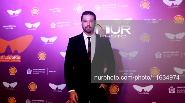 Actor Sergio Marone attends the pre-premiere of the film Emilia Peres during the Rio 2024 Festival in Rio de Janeiro, Brazil, on October 3,...