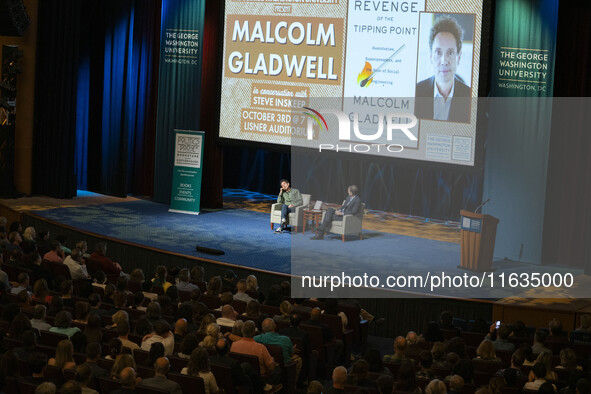 On October 3, 2024, in Washington, DC, at George Washington University, a thousand people come to see Malcolm Gladwell talk about his new bo...