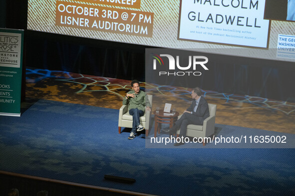 On October 3, 2024, in Washington, DC, at George Washington University, a thousand people come to see Malcolm Gladwell talk about his new bo...