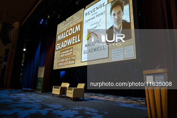 On October 3, 2024, in Washington, DC, at George Washington University, a thousand people come to see Malcolm Gladwell talk about his new bo...