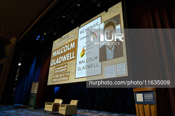 On October 3, 2024, in Washington, DC, at George Washington University, a thousand people come to see Malcolm Gladwell talk about his new bo...