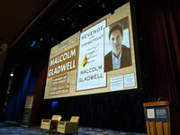 On October 3, 2024, in Washington, DC, at George Washington University, a thousand people come to see Malcolm Gladwell talk about his new bo...