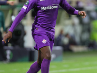 Jonathan Ikonè of ACF Fiorentina controls the ball during  the Conference League match between ACF Fiorentina and The New Saints, on October...