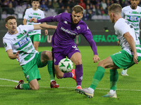 Lucas Beltranof ACF Fiorentina controls the ball during  the Conference League match between ACF Fiorentina and The New Saints, on October 3...