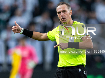 Referee Luca Pairetto during UEFA Conference League match Legia Warsaw vs Real Betis in Warsaw Poland on 3 October 2024 in Warsaw, Poland on...