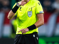 Referee Luca Pairetto during UEFA Conference League match Legia Warsaw vs Real Betis in Warsaw Poland on 3 October 2024 in Warsaw, Poland on...