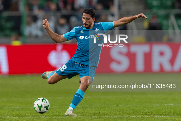 Pablo Fornals  is playing during UEFA Conference League match between Legia Warsaw and Real Betis in Warsaw Poland on 3 October 2024 in Wars...