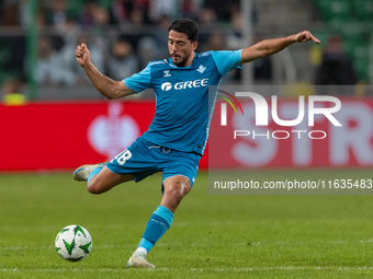 Pablo Fornals  is playing during UEFA Conference League match between Legia Warsaw and Real Betis in Warsaw Poland on 3 October 2024 in Wars...