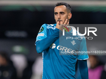 Juanmi  is playing during UEFA Conference League match between Legia Warsaw and Real Betis in Warsaw Poland on 3 October 2024 in Warsaw, Pol...