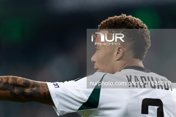 Steve Kapuadi  is playing during UEFA Conference League match between Legia Warsaw and Real Betis in Warsaw Poland on 3 October 2024 in Wars...