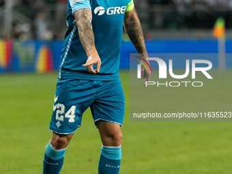 Aitor Ruibal  is playing during UEFA Conference League match between Legia Warsaw and Real Betis in Warsaw Poland on 3 October 2024 in Warsa...