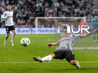 Ryoya Morishita  is playing during UEFA Conference League match between Legia Warsaw and Real Betis in Warsaw Poland on 3 October 2024 in Wa...