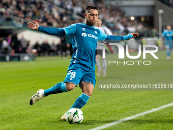 Ezequiel Avila  is playing during UEFA Conference League match between Legia Warsaw and Real Betis in Warsaw Poland on 3 October 2024 in War...