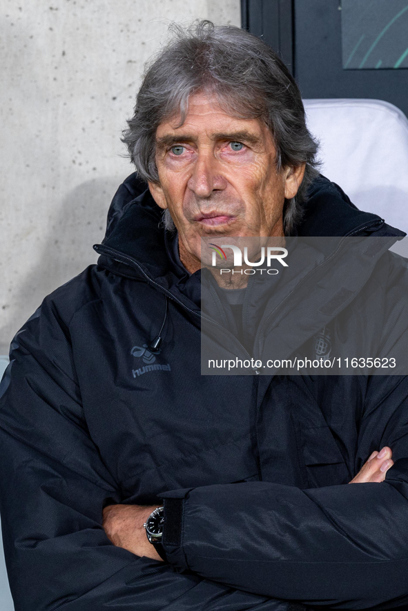 Manuel Pellegrini   during UEFA Conference League match between Legia Warsaw and Real Betis in Warsaw Poland on 3 October 2024 in Warsaw, Po...