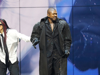 American singer, songwriter, and dancer Usher Raymond IV, known as Usher, performs on stage during the Usher: Past Present Future Tour at th...