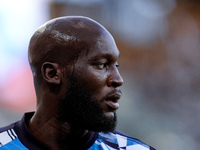 Romelu Lukaku of SSC Napoli looks on during the serie Serie A Enilive match between SSC Napoli and Como 1907 at Stadio Diego Armando Maradon...