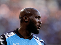 Romelu Lukaku of SSC Napoli looks on during the serie Serie A Enilive match between SSC Napoli and Como 1907 at Stadio Diego Armando Maradon...