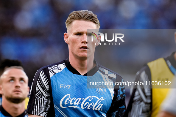 Scott McTominay of SSC Napoli looks on during the serie Serie A Enilive match between SSC Napoli and Como 1907 at Stadio Diego Armando Marad...