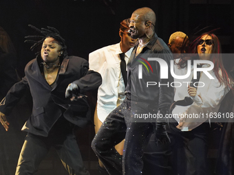 American singer, songwriter, and dancer Usher Raymond IV, known as Usher, performs on stage during the Usher: Past Present Future Tour at th...