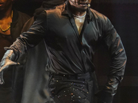 American singer, songwriter, and dancer Usher Raymond IV, known as Usher, performs on stage during the Usher: Past Present Future Tour at th...